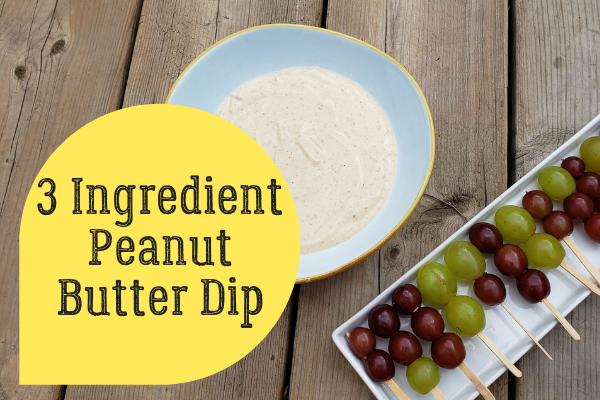 3 Ingredient Peanut Butter Dip